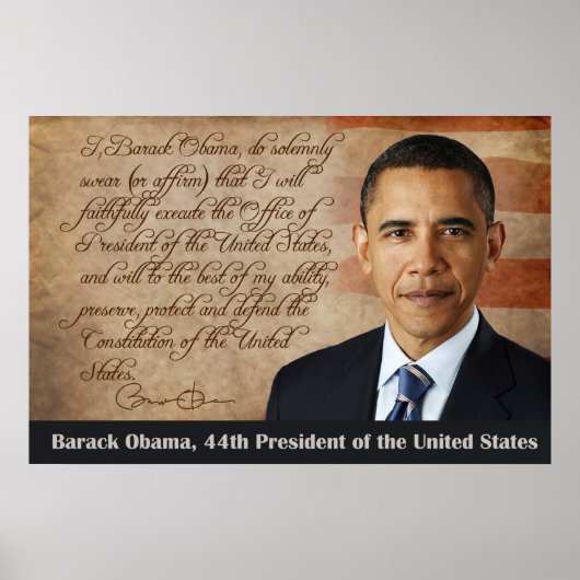 Barack Obama, Amtseid Poster (Vorne)