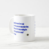 Barack Obama Änderungszitat Kaffeetasse (Vorderseite Links)