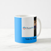 Barack Obama ' 08 Desktop Wallpaper, Kaffeetasse (VorderseiteRechts)