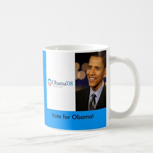 Barack Obama ' 08 Desktop Wallpaper, Kaffeetasse (Rechts)