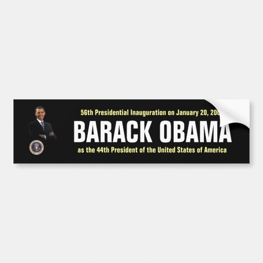 BARACK OBAMA AUTOAUFKLEBER (Vorne)