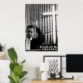 Barack Obama B&W Poster (Heimbüro)