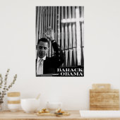 Barack Obama B&W Poster (Küche)