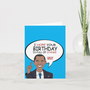 Barack Obama Begrüßung - Alles Gute zum Geburtstag Karte