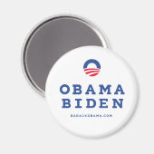 Barack Obama Biden 2012 mit "O"-Logo Magnet (Vorderseite/Rückseite)