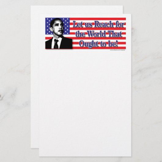 Barack Obama Briefpapier (Vorne/Hinten)