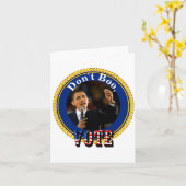 Barack Obama Buht Nicht Wählt  Karte (Gelbe Blume)