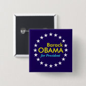 Barack Obama Button (Vorne & Hinten)