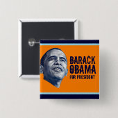 Barack Obama Button (Vorne & Hinten)