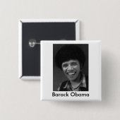 Barack Obama Button (Vorne & Hinten)