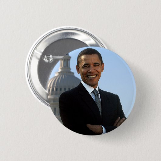 Barack Obama Button (Vorne & Hinten)