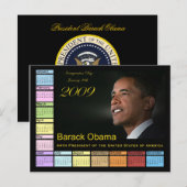 Barack Obama Calendar Postkarte (Vorne/Hinten)