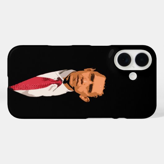 Barack Obama Case-Mate iPhone Hülle (Rückseite (Horizontal))