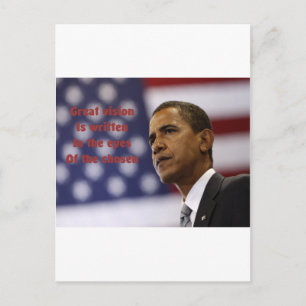 Barack Obama Chosen Postkarte