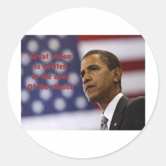 Barack Obama Chosen Runder Aufkleber