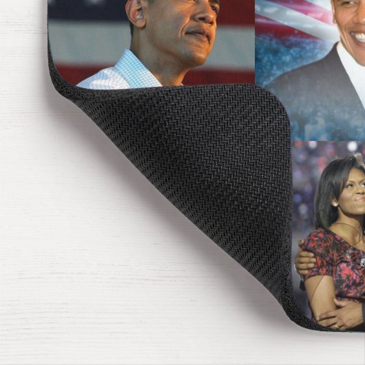 Barack Obama Collage Mousepad (Ecke)