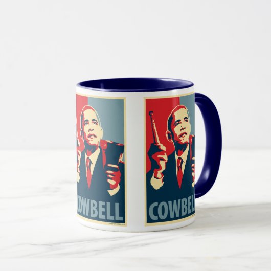 Barack Obama - Cowbell: OHP Tasse (VorderseiteRechts)