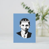 Barack Obama Crown und Cross Postkarte (Stehend Vorderseite)