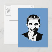 Barack Obama Crown und Cross Postkarte (Vorne/Hinten)