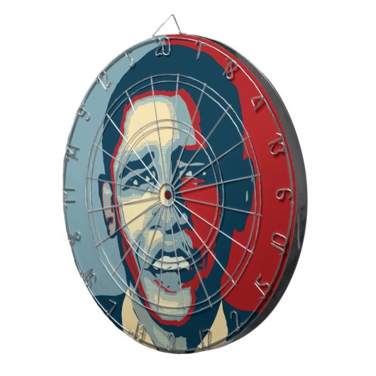 Barack Obama Dart Board Dartscheibe (Vorderseite rechts)