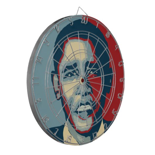 Barack Obama Dart Board Dartscheibe (Vorderseite Links)