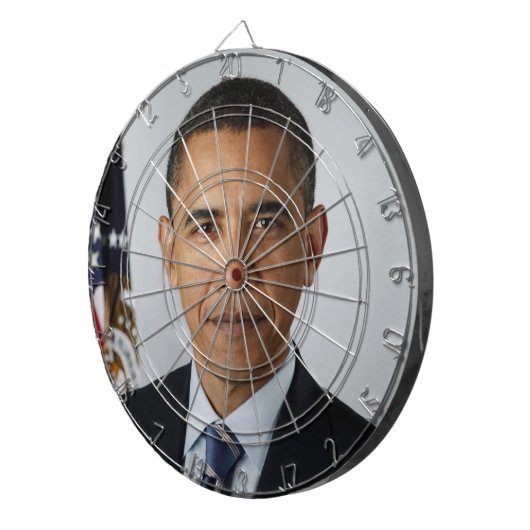 Barack Obama Dartboard Dartscheibe (Vorderseite rechts)