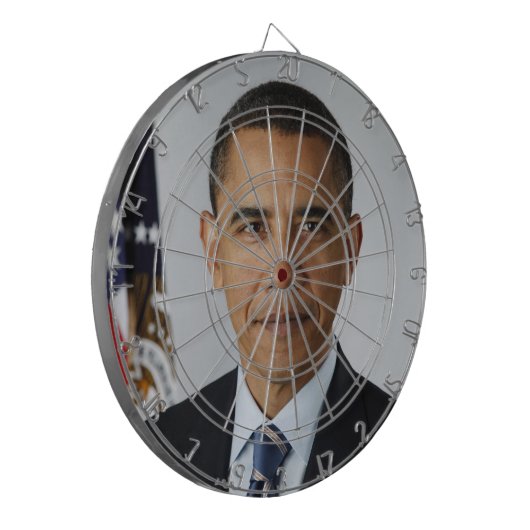 Barack Obama Dartboard Dartscheibe (Vorderseite Links)