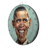 Barack Obama Dartboard Dartscheibe (Vorderseite rechts)