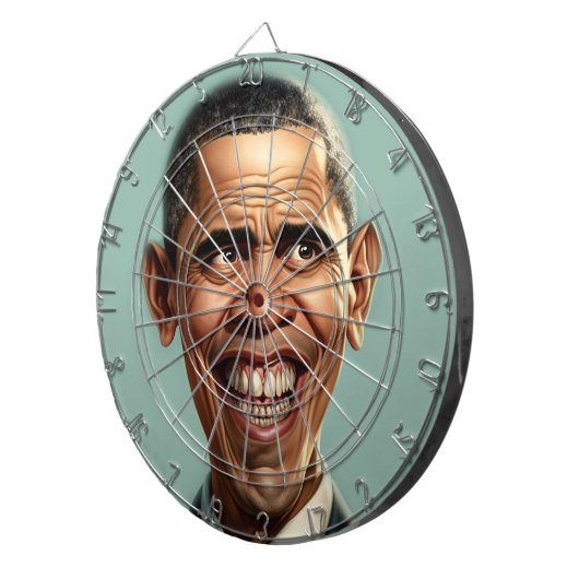 Barack Obama Dartboard Dartscheibe (Vorderseite rechts)