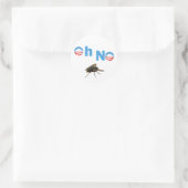 Barack Obama, der Fly Killer Runder Aufkleber (Tasche)
