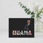 Barack Obama Design Postkarte (Stehend Vorderseite)