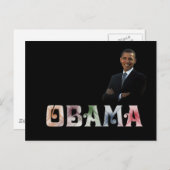 Barack Obama Design Postkarte (Vorne/Hinten)