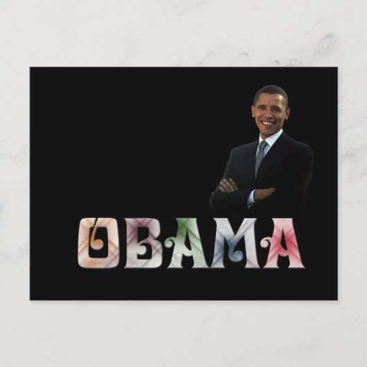 Barack Obama Design Postkarte (Vorderseite)