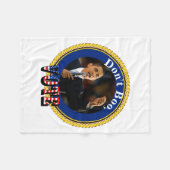 Barack Obama Dont Boo Vote Fleecedecke (Vorderseite (Horizontal))