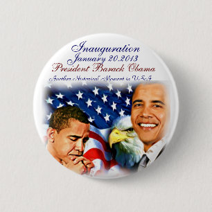 Barack Obama Einweihung2013_Button Button