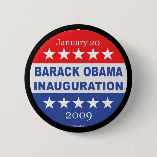 Barack Obama Einweihung Button (Vorderseite)