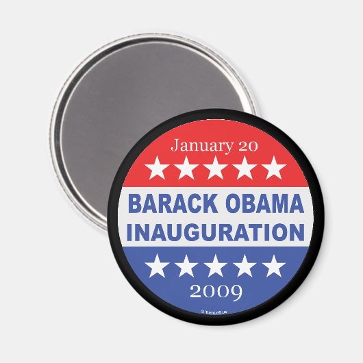 Barack Obama Einweihung Magnet (Vorderseite/Rückseite)
