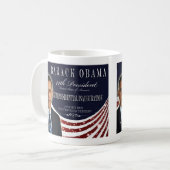 Barack Obama Einweihungs-GedenkTasse 2013 Kaffeetasse (Vorderseite Links)