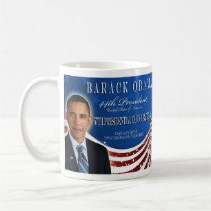 Barack Obama Einweihungs-GedenkTasse 2013 Kaffeetasse