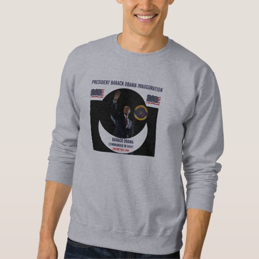 BARACK OBAMA EINWEIHUNGS-SCHWEISS SWEATSHIRT (Vorderseite)