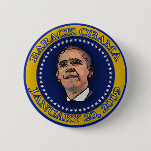 Barack Obama Einweihungs-Siegel-Andenken Button