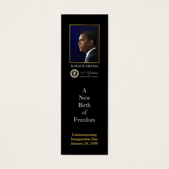 Barack Obama-Einweihungsprofil (Vorderseite)