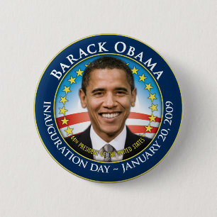 Barack Obama Eröffnungsknopf Button