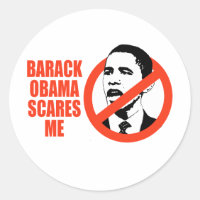 BARACK OBAMA ERSCHRICKT T - SHIRT ICH/ANTI-OBAMA
