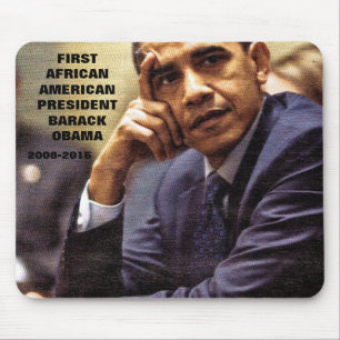 BARACK OBAMA ERSTER AMERIKANISCHER PRÄSIDENT MOUSEPAD
