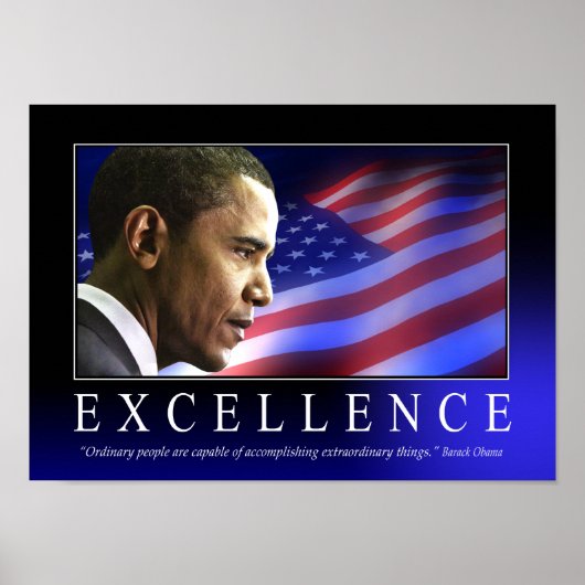Barack Obama Excellence Poster (Vorne)