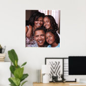 Barack Obama & Family_ Poster_by Elenne Poster (Heimbüro)