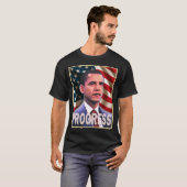 Barack Obama Fortschritt 2008 T-Shirt (Vorne ganz)