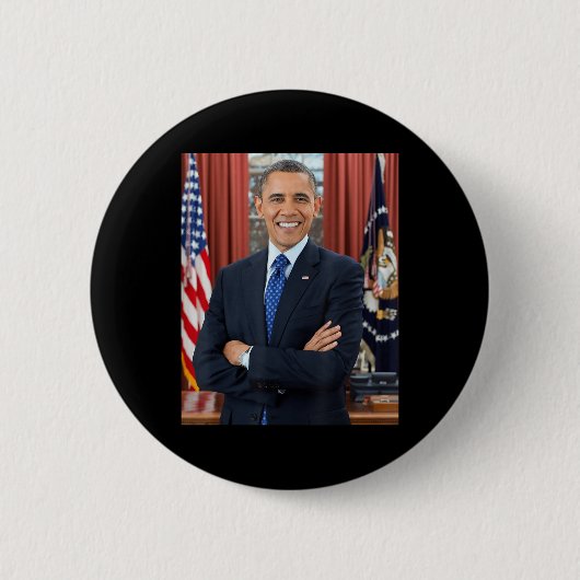 Barack Obama Foto 44. Präsident Potus Patriotic Button (Vorderseite)
