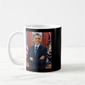 Barack Obama Foto 44. Präsident Potus Patriotic Kaffeetasse (Links)